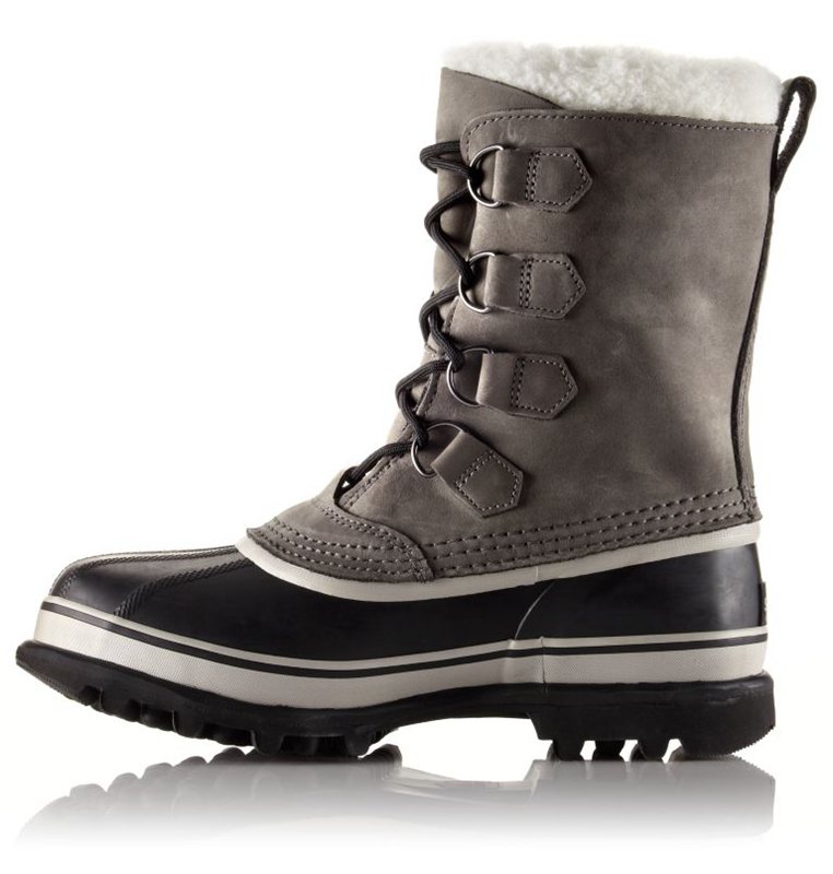 Botas Nieve Sorel Mujer - Caribou® Bajas Gris/Negras - 21839-UINF